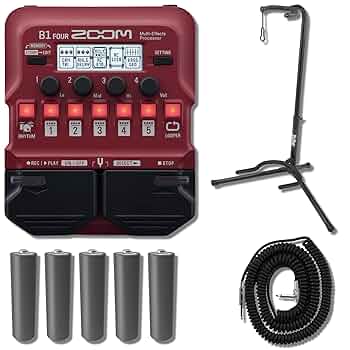 Amazon.com: Zoom B1 FOUR Bass Multi-effects Processor with
